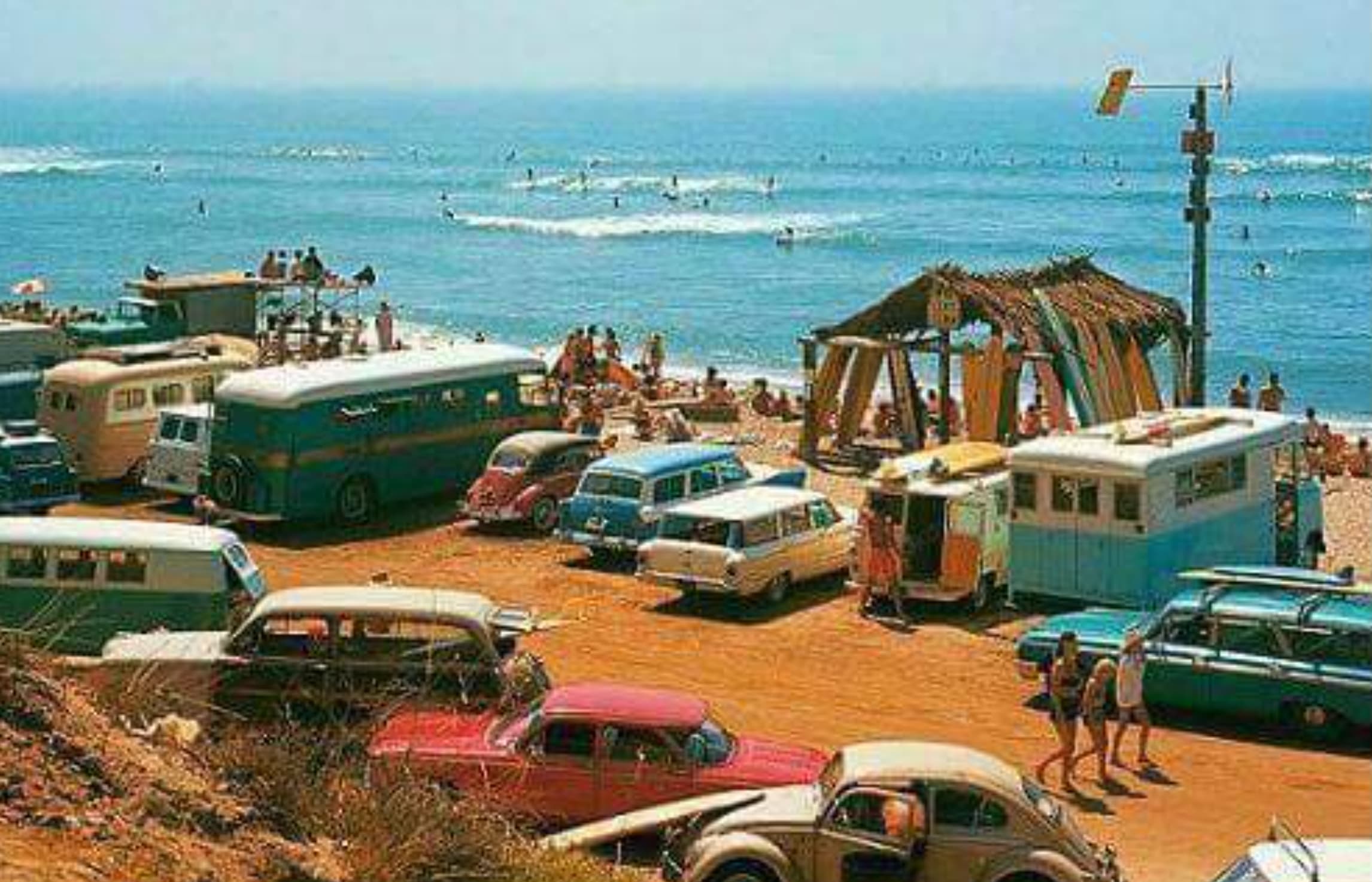 vintage surf beach